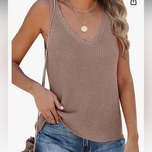 Tutorutor Rose Knitted Tank Top SZ: S